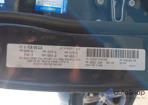 2015 Dodge Charger R/T from USA, damaged, VIN 2C3CDXCT1FH917473